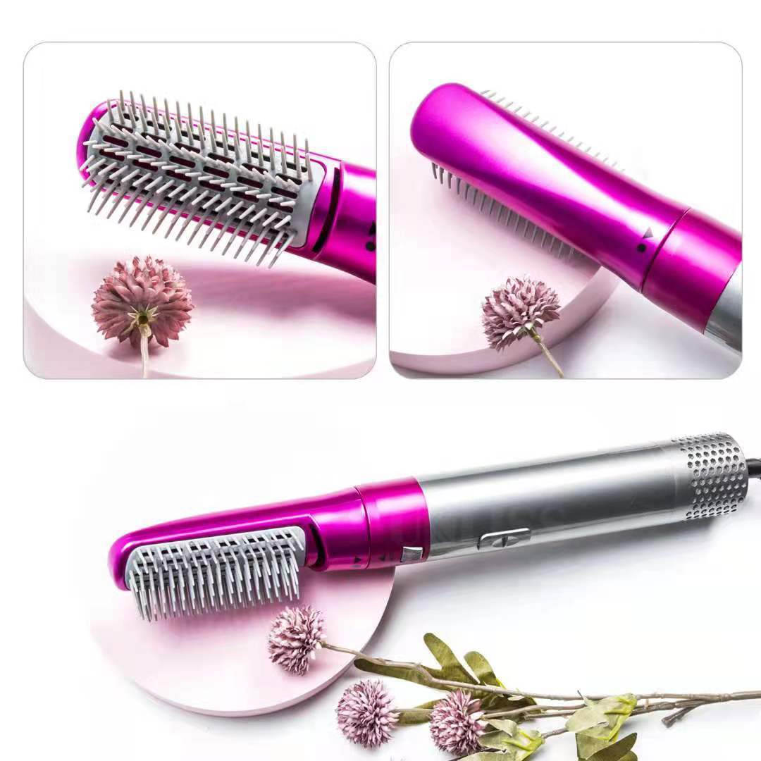 Cross-Border Tourmaline Ceramic Curling Iron Straightening 5-in-1 Hot Air Comb Constant Temperature Heating Automatic Hair