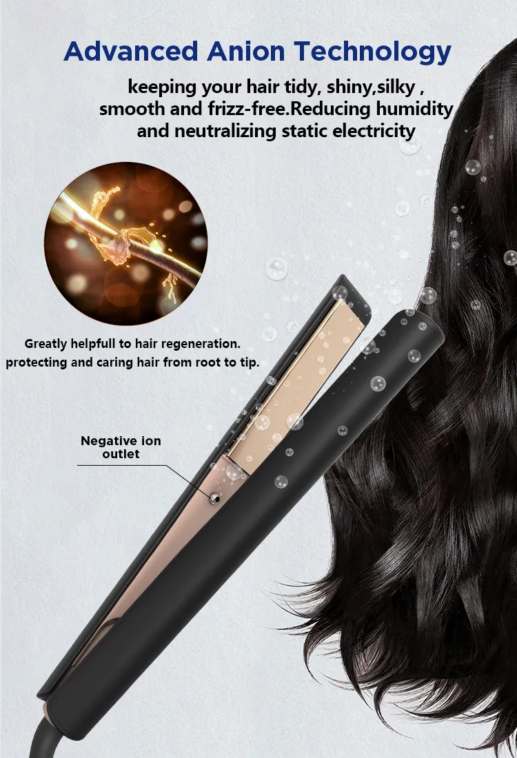 Professional Hair Straightener and Curler Detail View