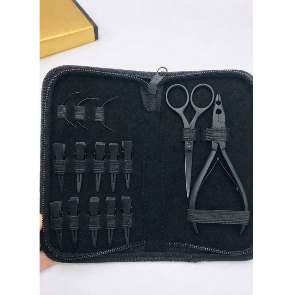 Professional Hair Extension Installation Tool Kit Complete Salon Styling Set