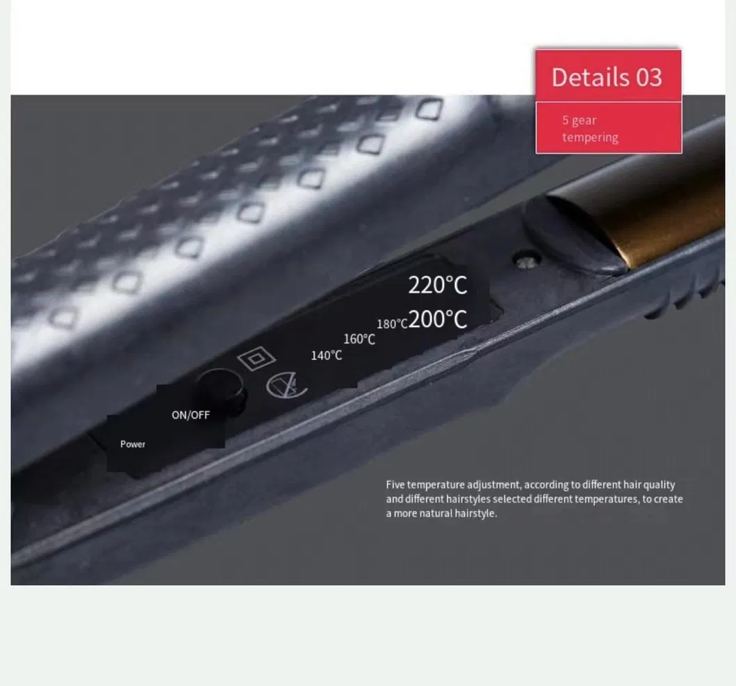 Titanium Hair Straightening Iron with Mini Travel Hair Tool and High-Quality Performance