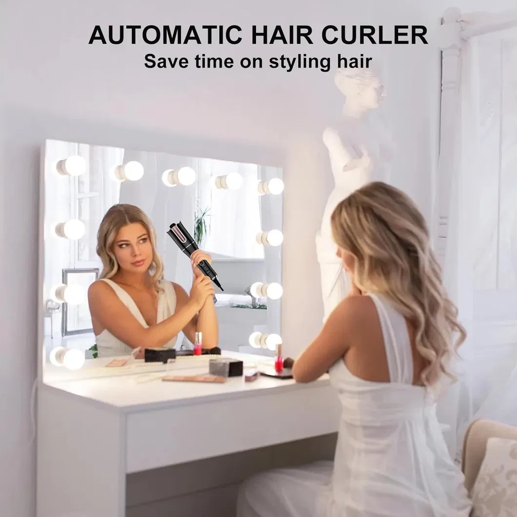Ceramic Ionic Automatic Hair Curling Iron Anti-Stuck Auto Rotating Curling Wand Hair Curler