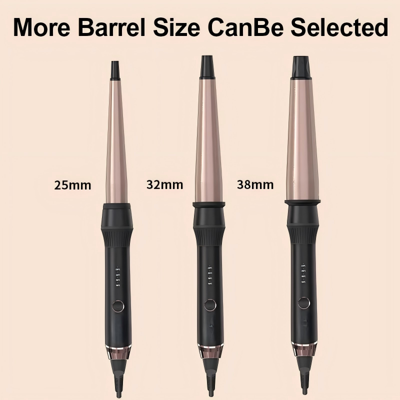 Long Length Smart Ceramic Rechargeable Hair Curling Iron Tourmaline Stone Ceramic Spiral Curling Iron