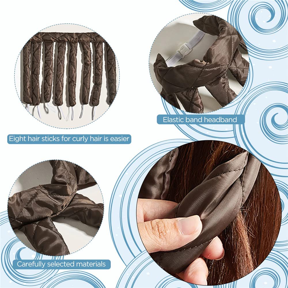 Heat-Free Heatless Squid Hair Strap Curlers Overnight Sleep Curling Long Hair Sponge Head-Wearing Wave Tool Cotton Material CE