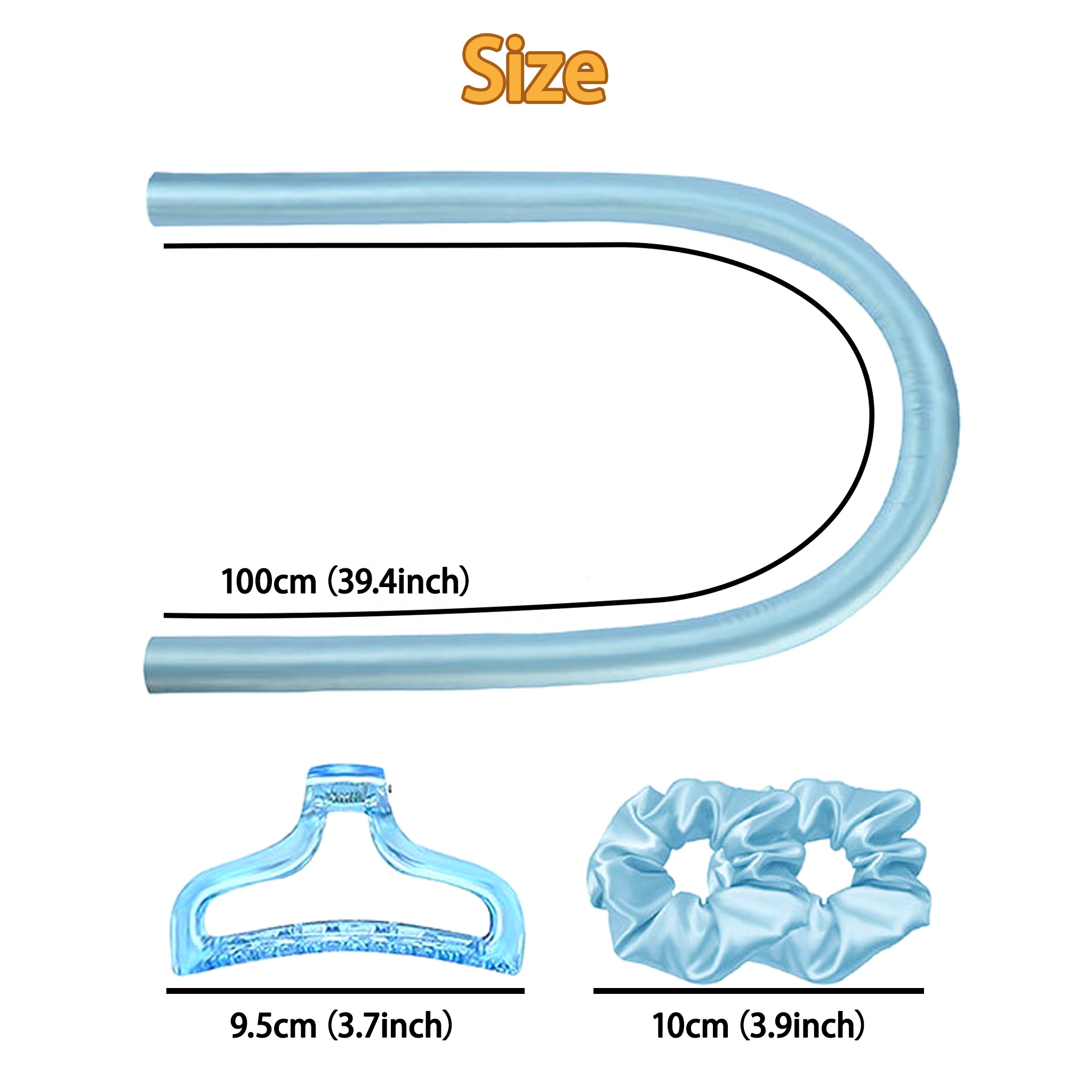 Iron Heatless Curling Rod Headband No Heat Hair Curlers Soft DIY Hair Styling Tools LCD Lazy Hair Rollers for Sleep Bar Wave