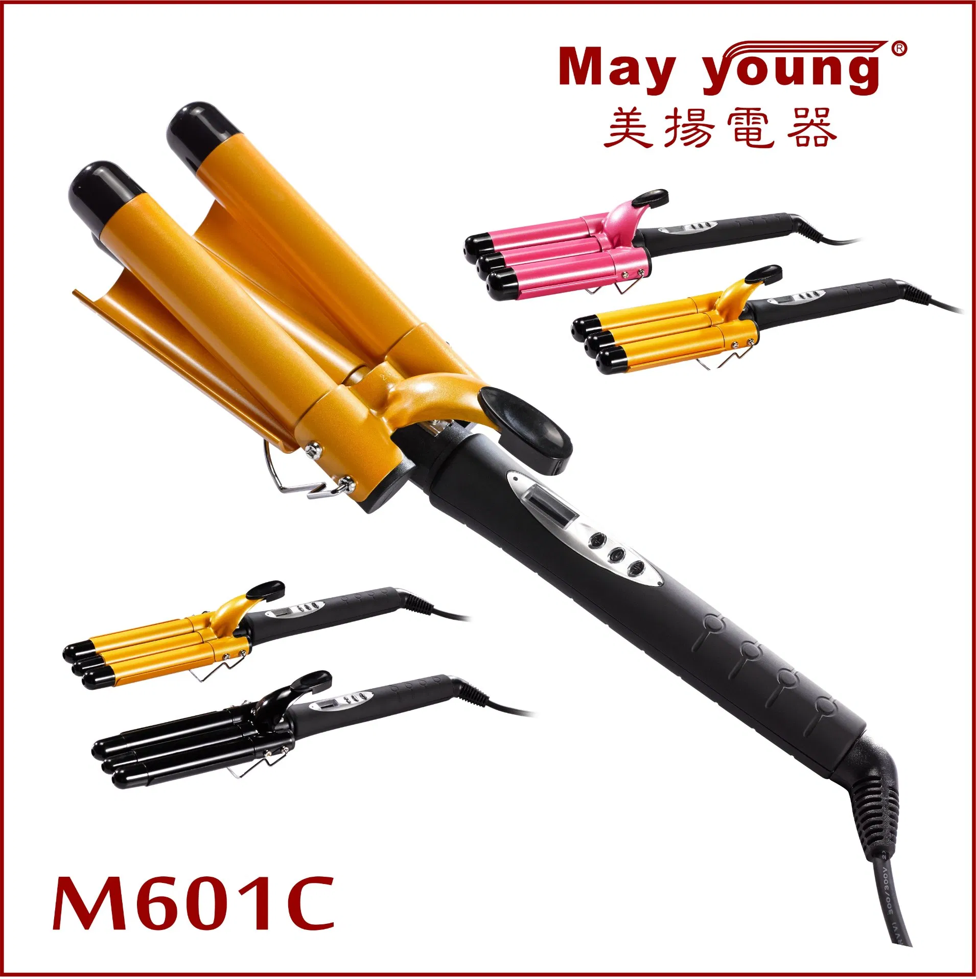 Factory Price Triple Barrel Waver Ceramic Automatic Hair Curler Curling Iron
