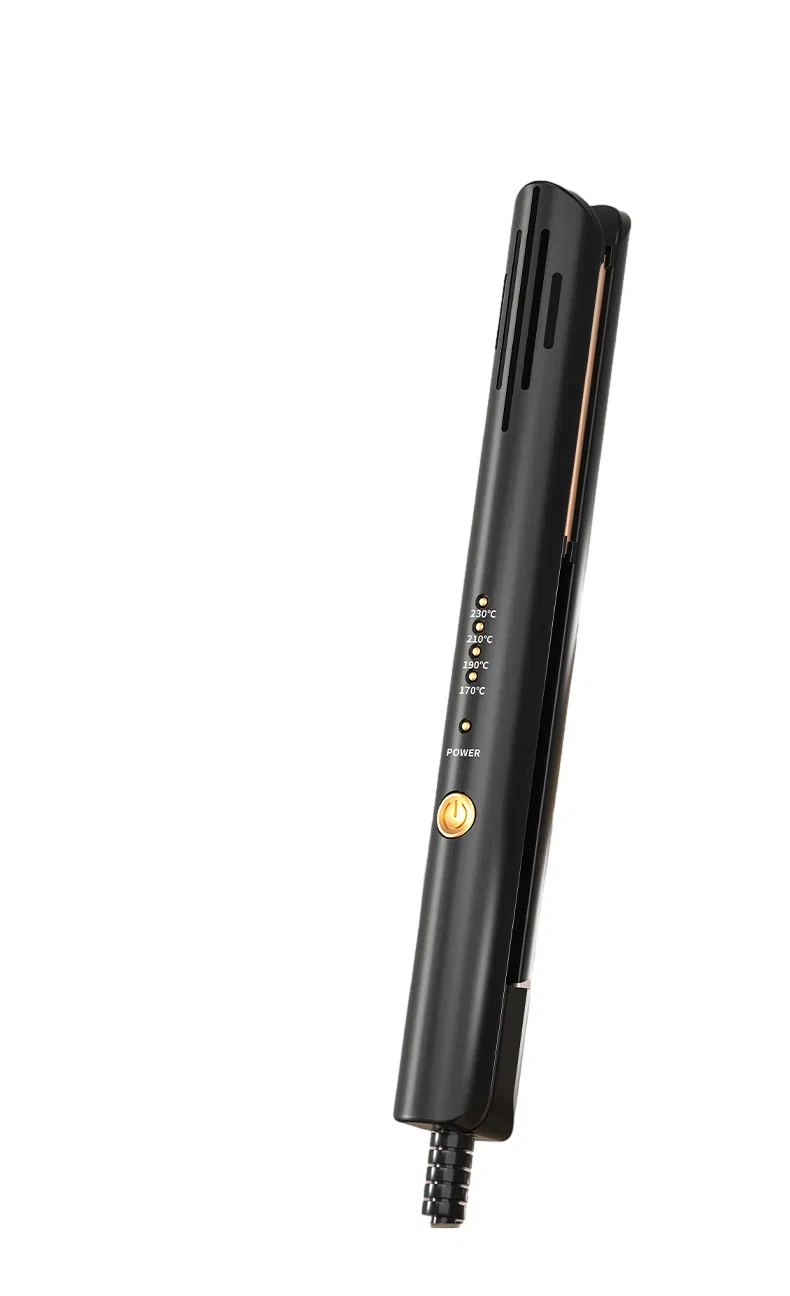 2-in-1 Hair Straightener and Curling Iron with Dual Voltage