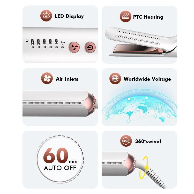 Professional Flat Iron and Curler Hair Tools