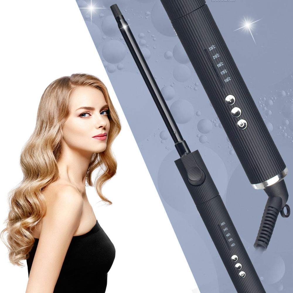 Ceramic Coating Hair Curler Set 150-230&deg;C LED Waver Professional Rotating Hair Curling Iron , Professional Hair Styling Tools