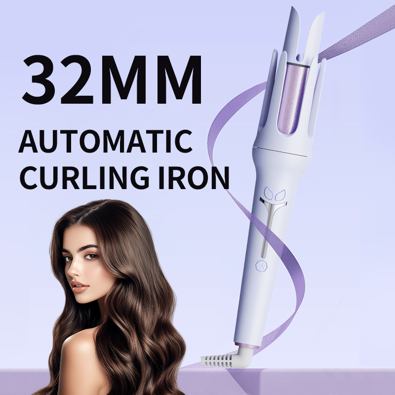 Smart Auto-Rotating Hair Curler Iron 32mm - Electric Curling Wand for Salon &amp; Home Use (140&deg;C-230&deg;C)