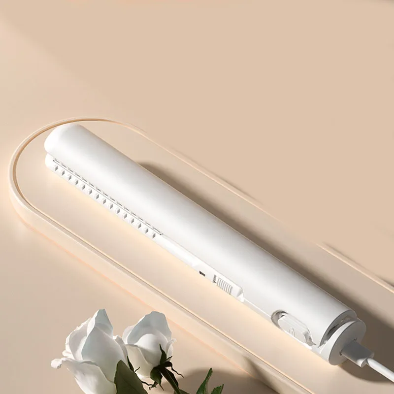 USB-Powered Mini Dual Styler Portable Straightener Curler Iron Curling Iron