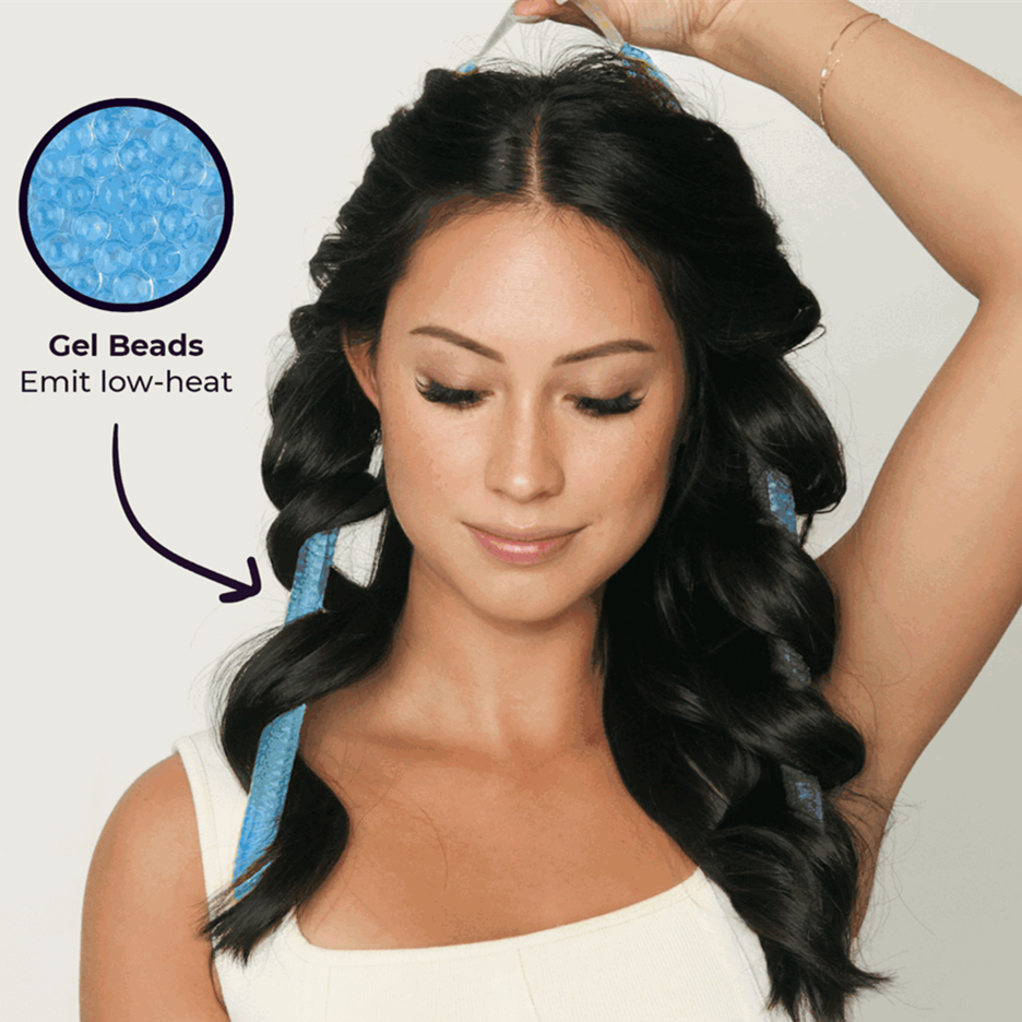 New No Electricity Home Use Microwave Magic OEM Gel Beads Hair Waver Curler