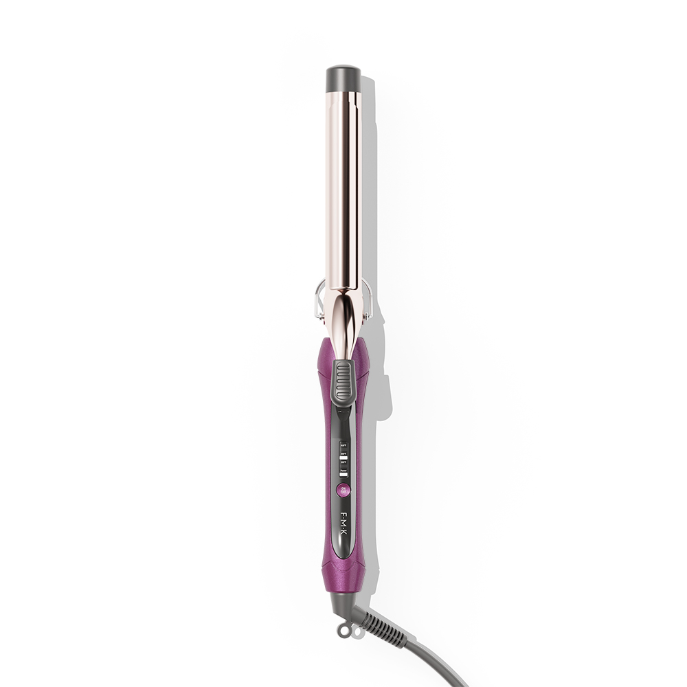FMK Professional Digital Display Hair Curling Iron Privated Label Nano Titanium 19MM/25MM/32MM Curling Wand Clip Electric Power