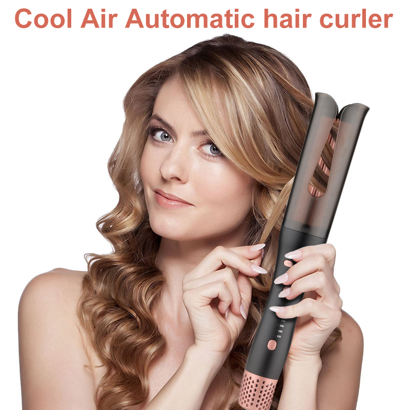 2025 Meinuo Simple Easy-to-Use Professional Ceramic Electric PTC LED Digital Display Automatic Hair Curler Cool Air Household
