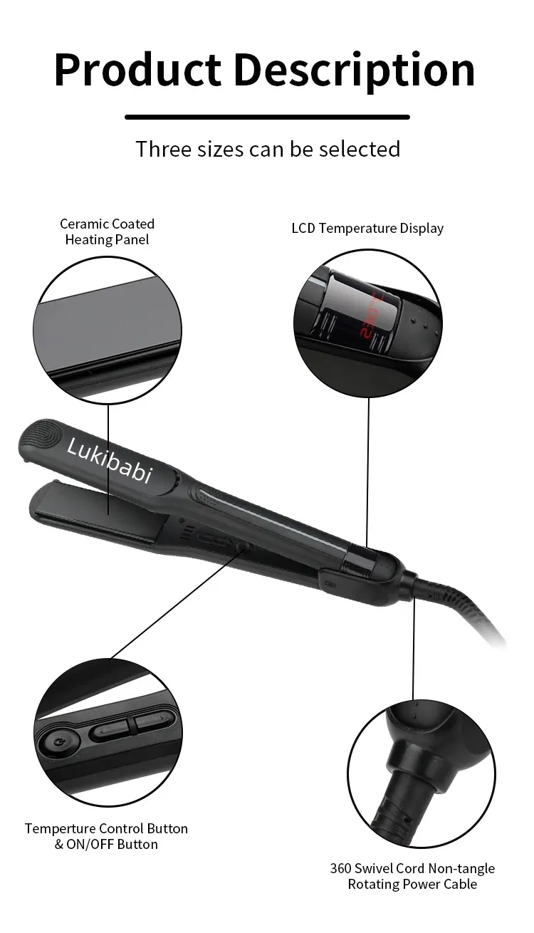 Infrared Ionic Flat Iron for Smooth, Frizz-Free Hair Styling