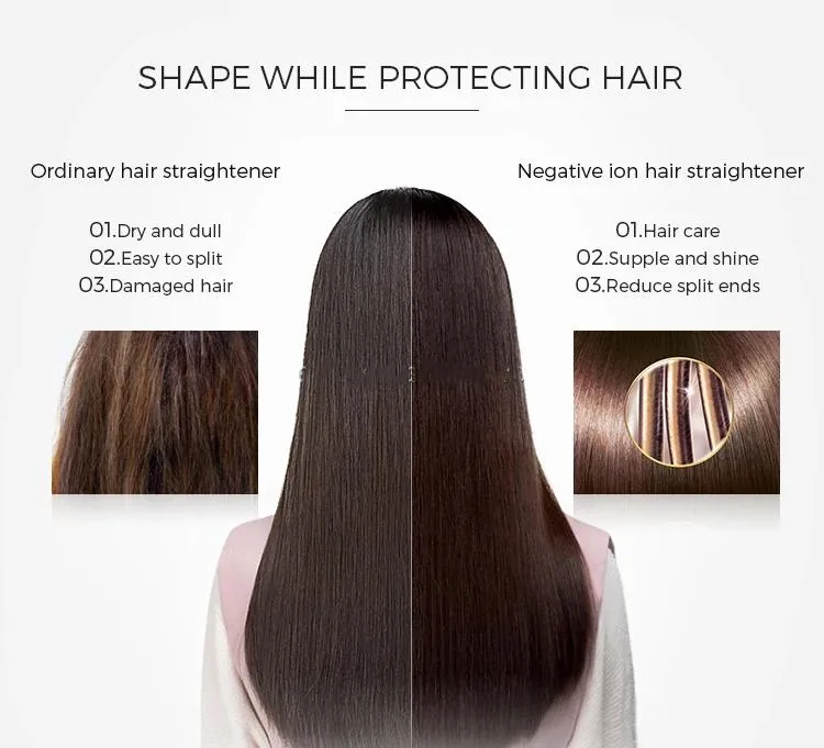 Professional Steam Pod Strong Infrared Hair Straightener Ceramic Flat Iron