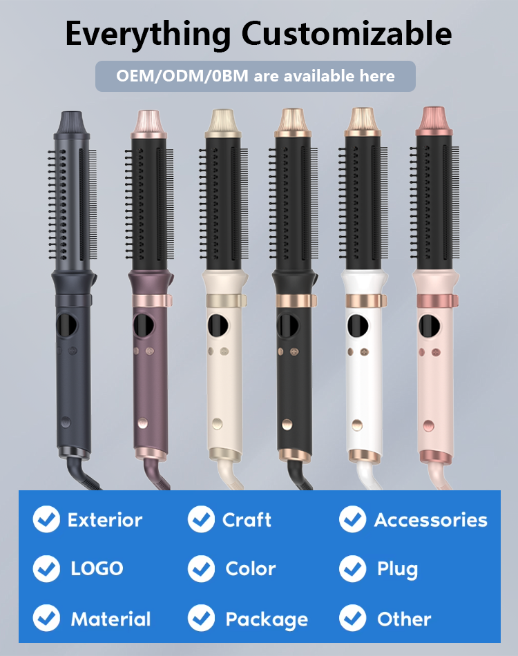 Smart Professional Hair Curler with 8 Heat Levels and 1.8m Swivel Cord for Daily Use