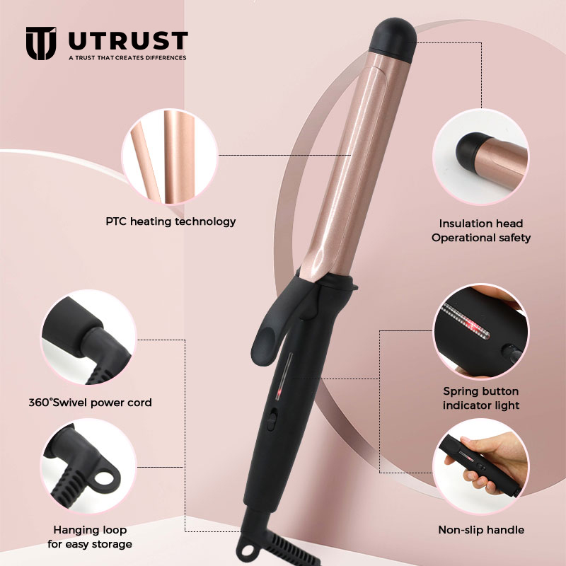 Professional 19mm/25mm/32mm/ Hair Curling Iron Wave Machine Pro Spiral Curlers Rollers Wand Styling Tools