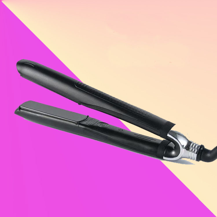 Platinum Electric Hair Straightener &amp; Curling Iron with LED Display Aluminum Plate Portable for Outdoor Household &amp; Hotel Use