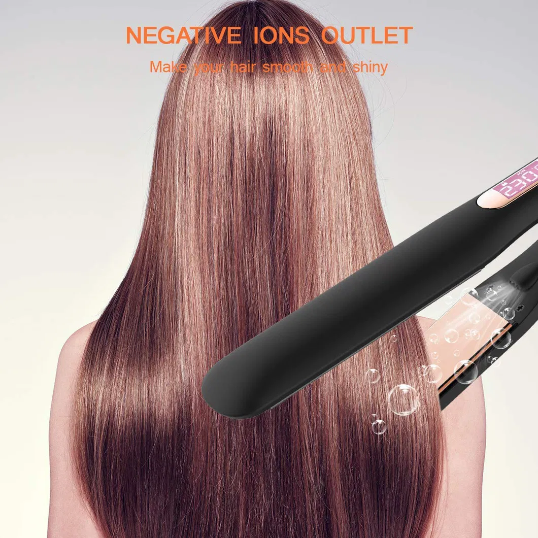 LCD Wholesale Titanium Flat Iron Hair Straightener Curling Iron