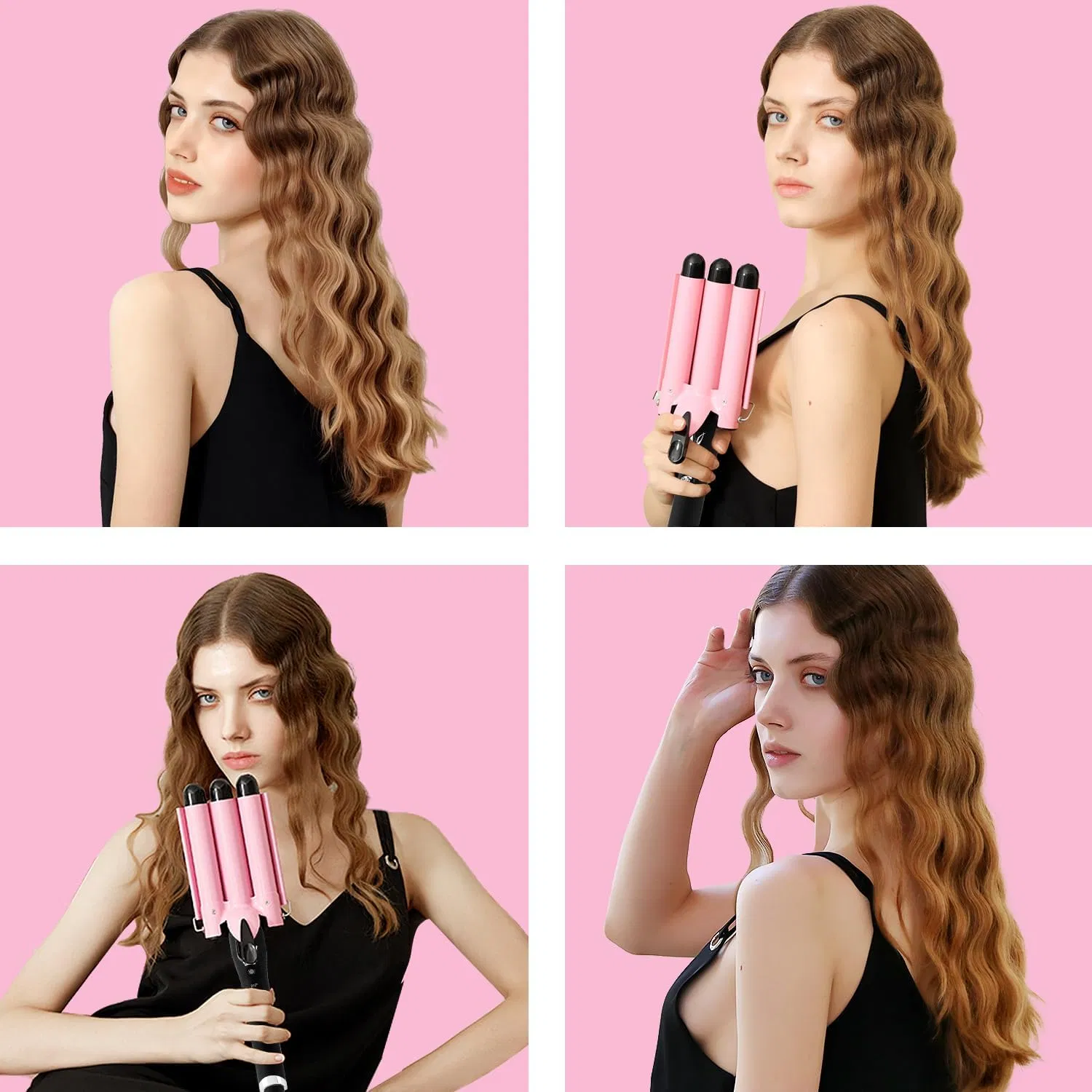 3 Barrel Curling Iron Hair Crimper