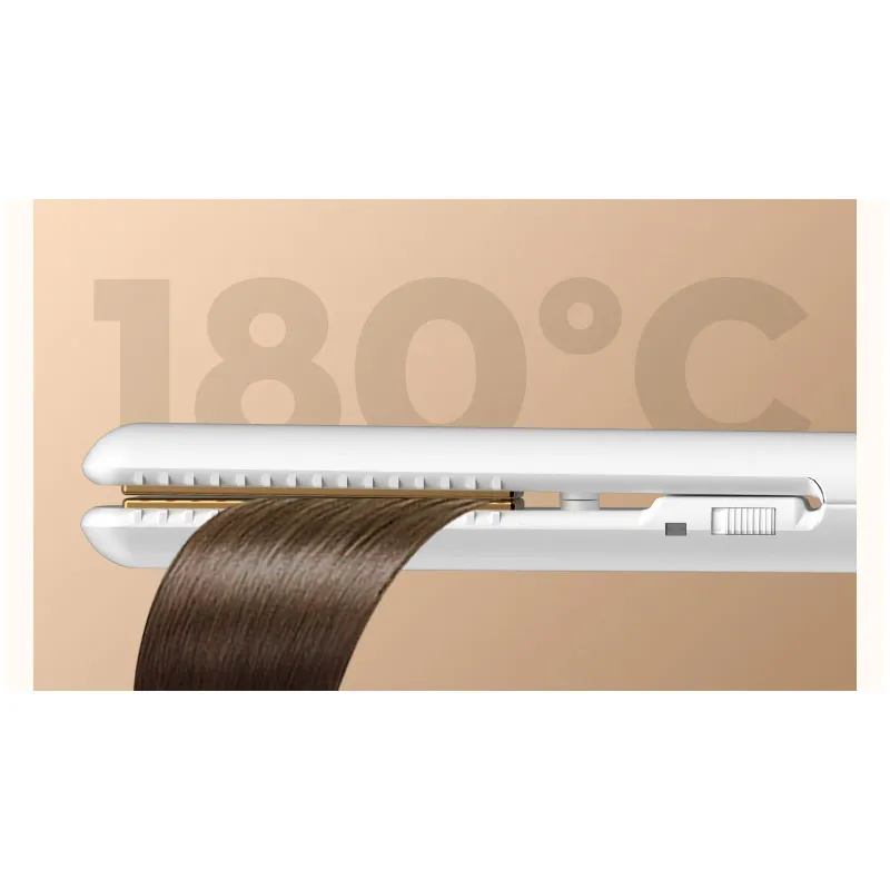 USB-Powered Mini Dual Styler Portable Straightener Curler Iron Curling Iron