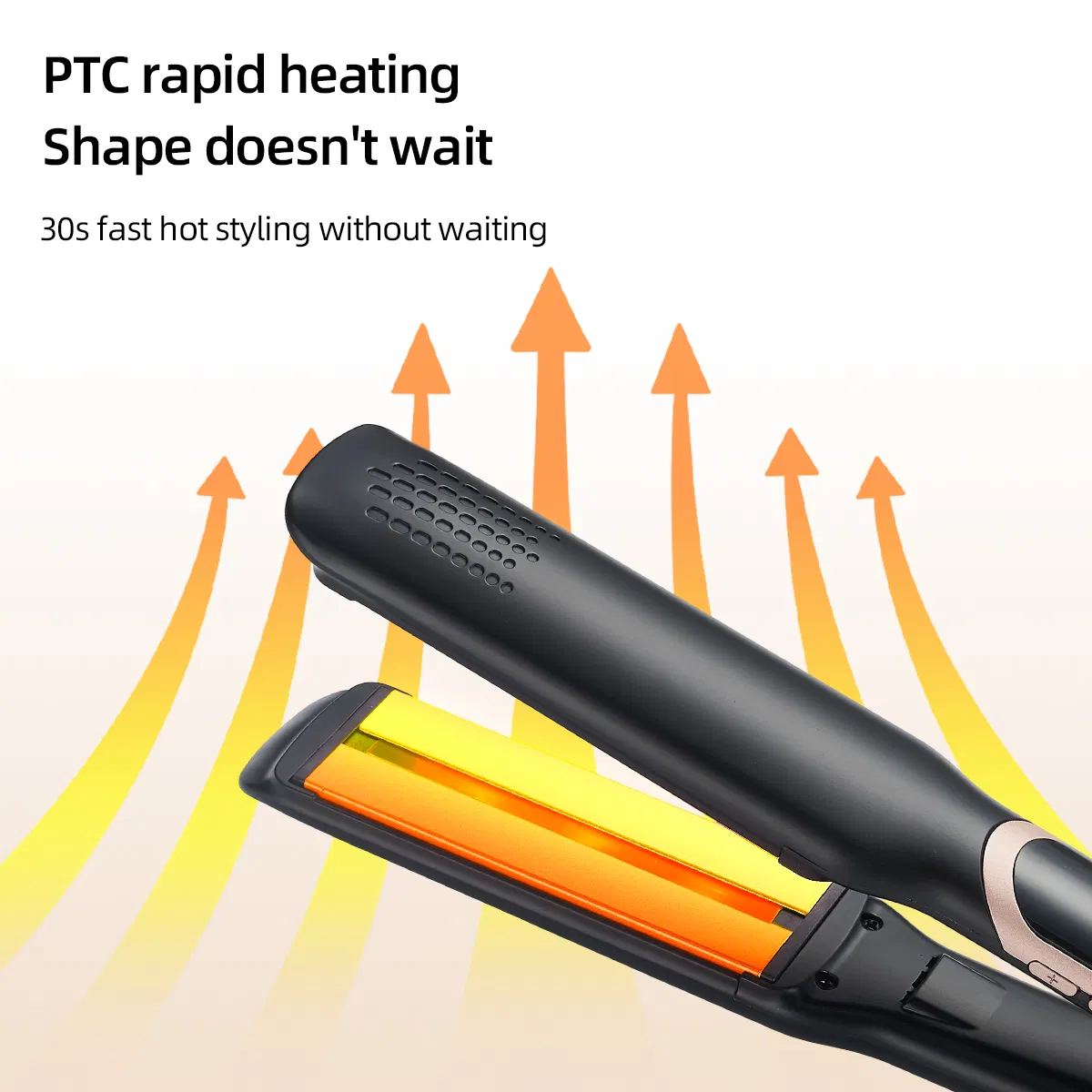 2026 Infrared Straightening Iron PRO 2 in 1 Hair Straightener PTC Fast Heating Flat Iron Hair Straight &amp; Curly Hair for Home Use