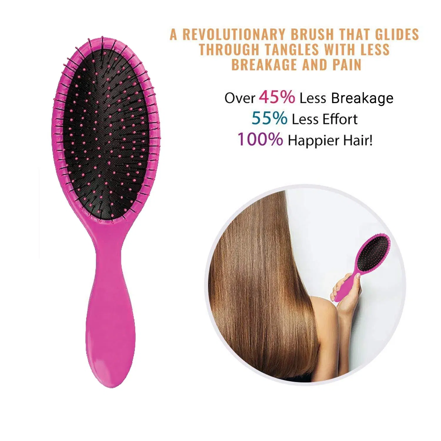 Hair Waver with 3 Barrel Hair Curler Brush and Alligator Clips