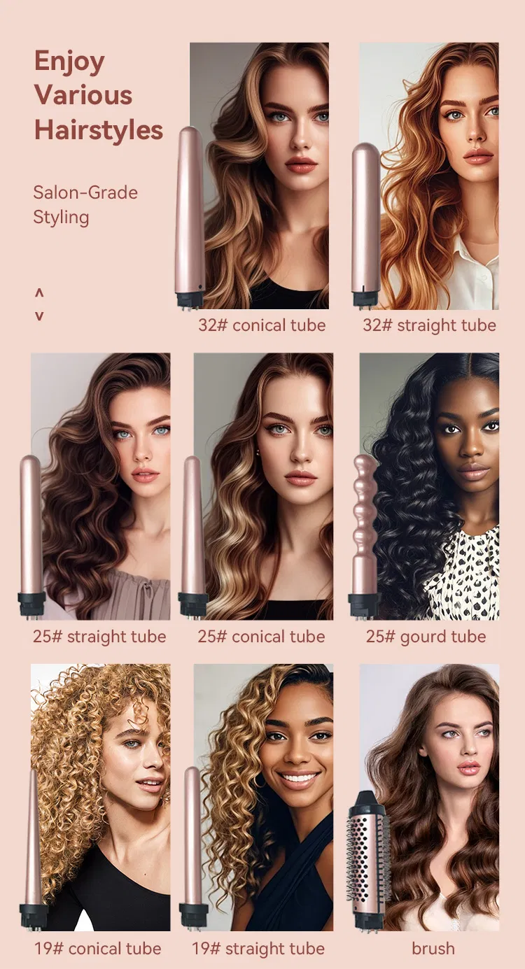 2025 New Professional Ceramic Curling Hair Iron 5 in 1