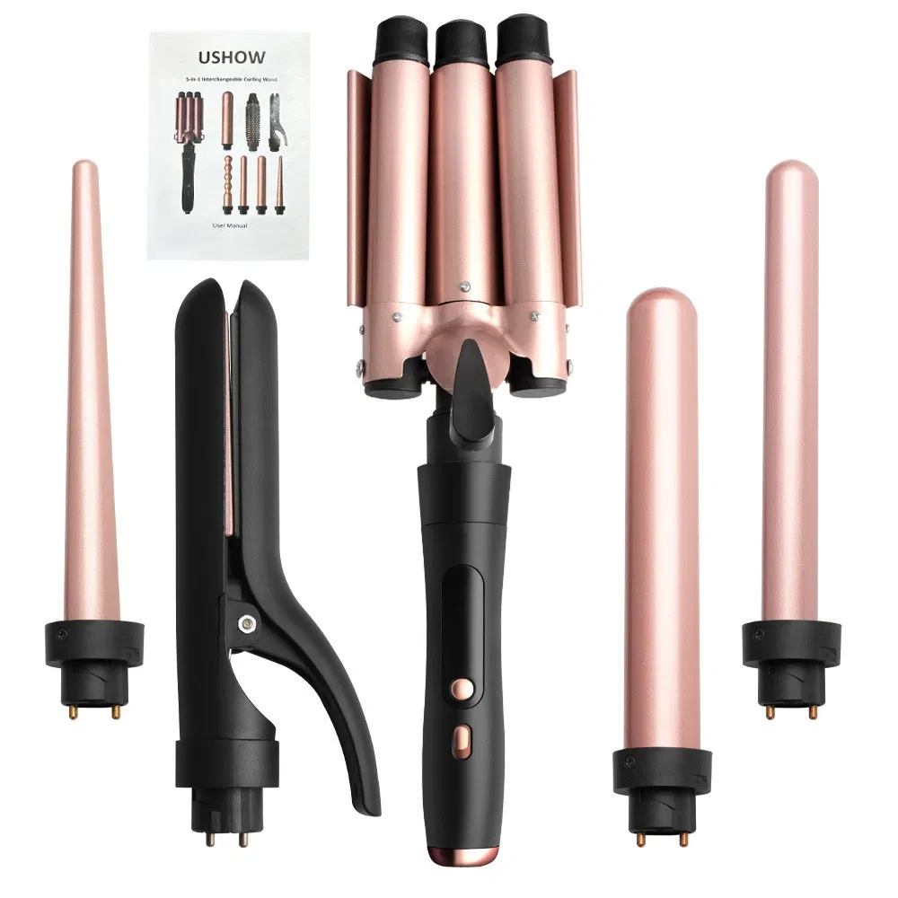 5-in-1 Interchangeable Styling Head Perm Curling Iron Set