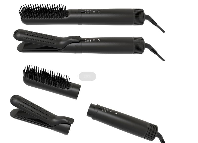 Custom Professional Multi-Function Interchangeable Hair Curler Private Label Wholesale 3 in 1 Curling Straightening Brush Iron