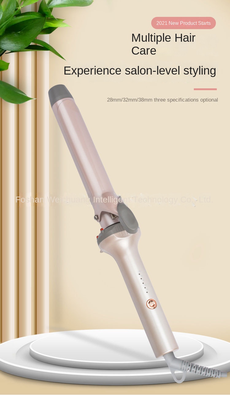 Automatic 36MM Curling Wand PTC Heater USB Power LED Temperature Display 5 Heat Settings Fast Heating 50W Big Wave Household Use