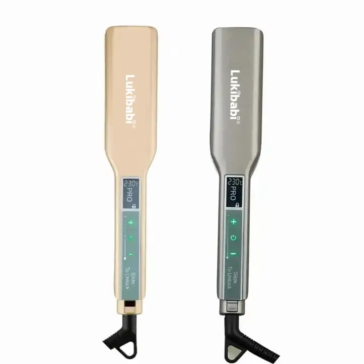 Professional Salon Hair Straightener Ceramic Titanium Straightening Flat Iron Skilful Manufacture 2-in-1 Curling Iron