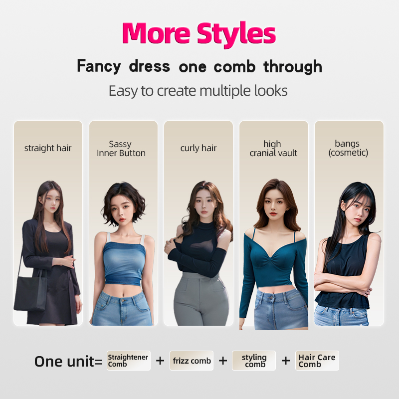 The Factory Wholesale Wireless Straightening Comb Is The Best Mini Straightening Comb, a Travel Portable Charging Curling Iron.