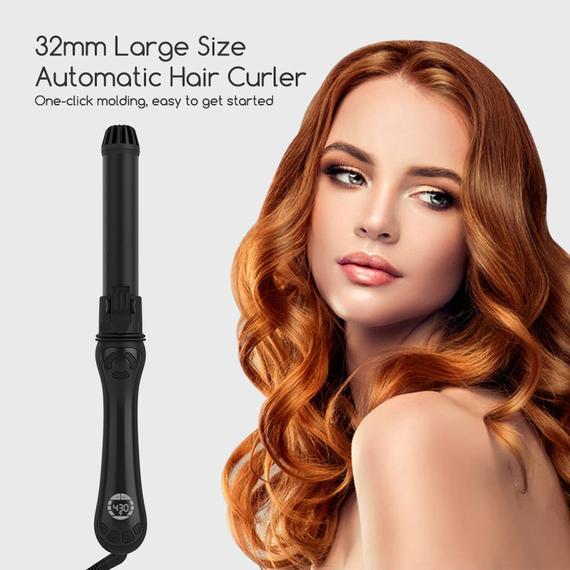 Professional 3 1 Titanium Auto Hair Curler Set Automatic Styler Waver Rotating Curling Wand for Salon Use Consumer Electronics