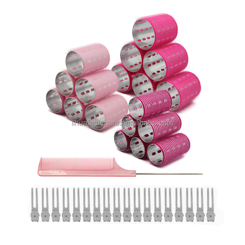 Professional DIY Styling Tools Customized Box Hair Roller Set Aluminum Core Metal Hot Hair Curler for Home Use