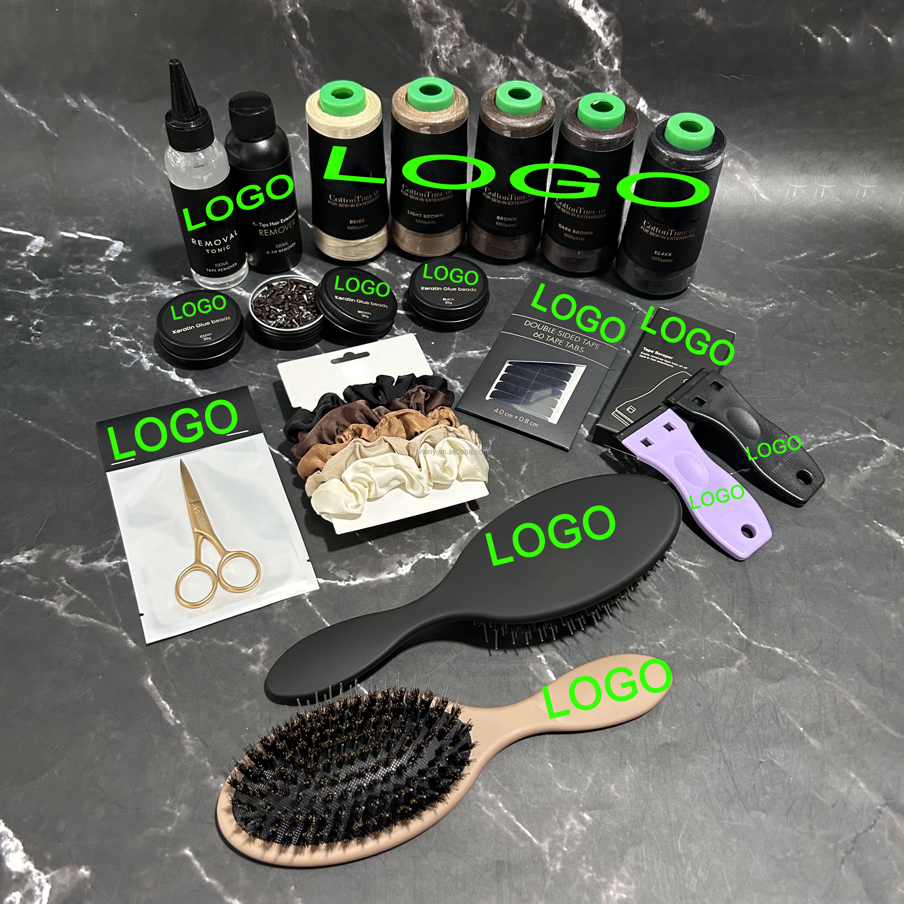 ARLANY Hair Extensions Tool Kit Custom Logo &amp; Packaging Available, Professional Styling Set with Low MOQ