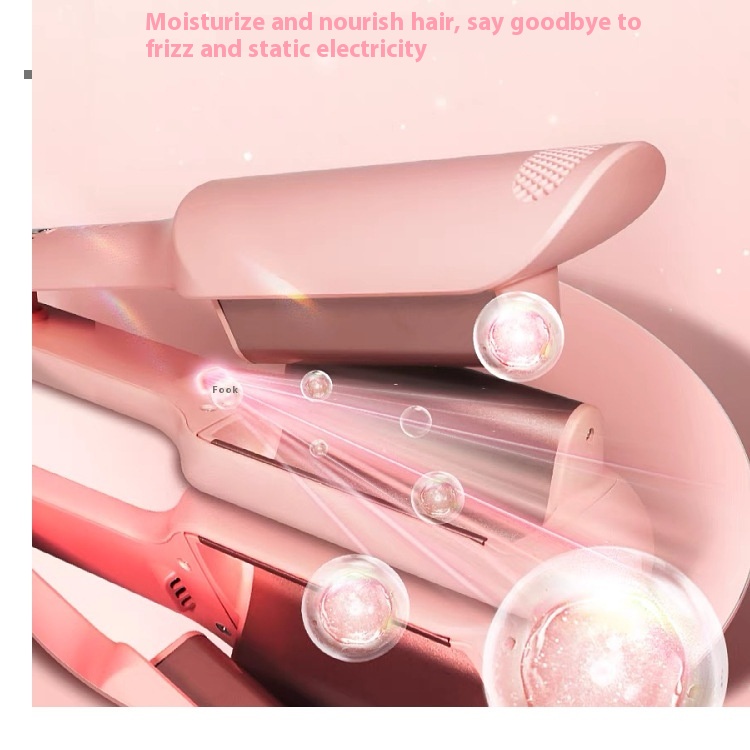 Fast Heating PTC Ceramic Tech 28mm Curling Iron LCD Display Hair Curler for Lasting 3D Curls Salon Styling Tool Water Wave