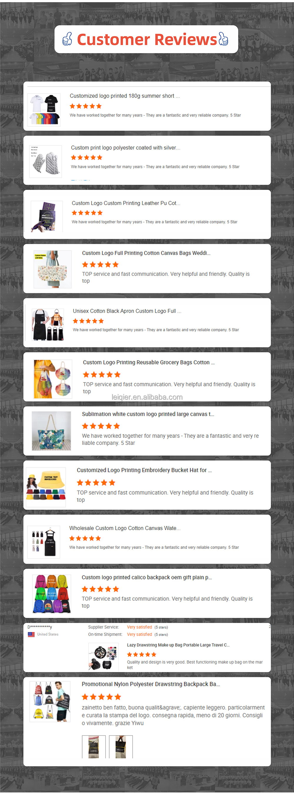 Customer Praise