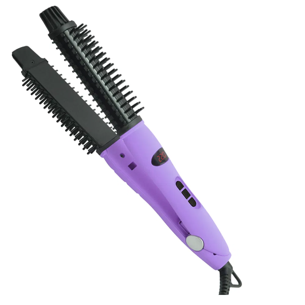 New Design Cheap Dual Voltage Digital Curling Iron with Brush