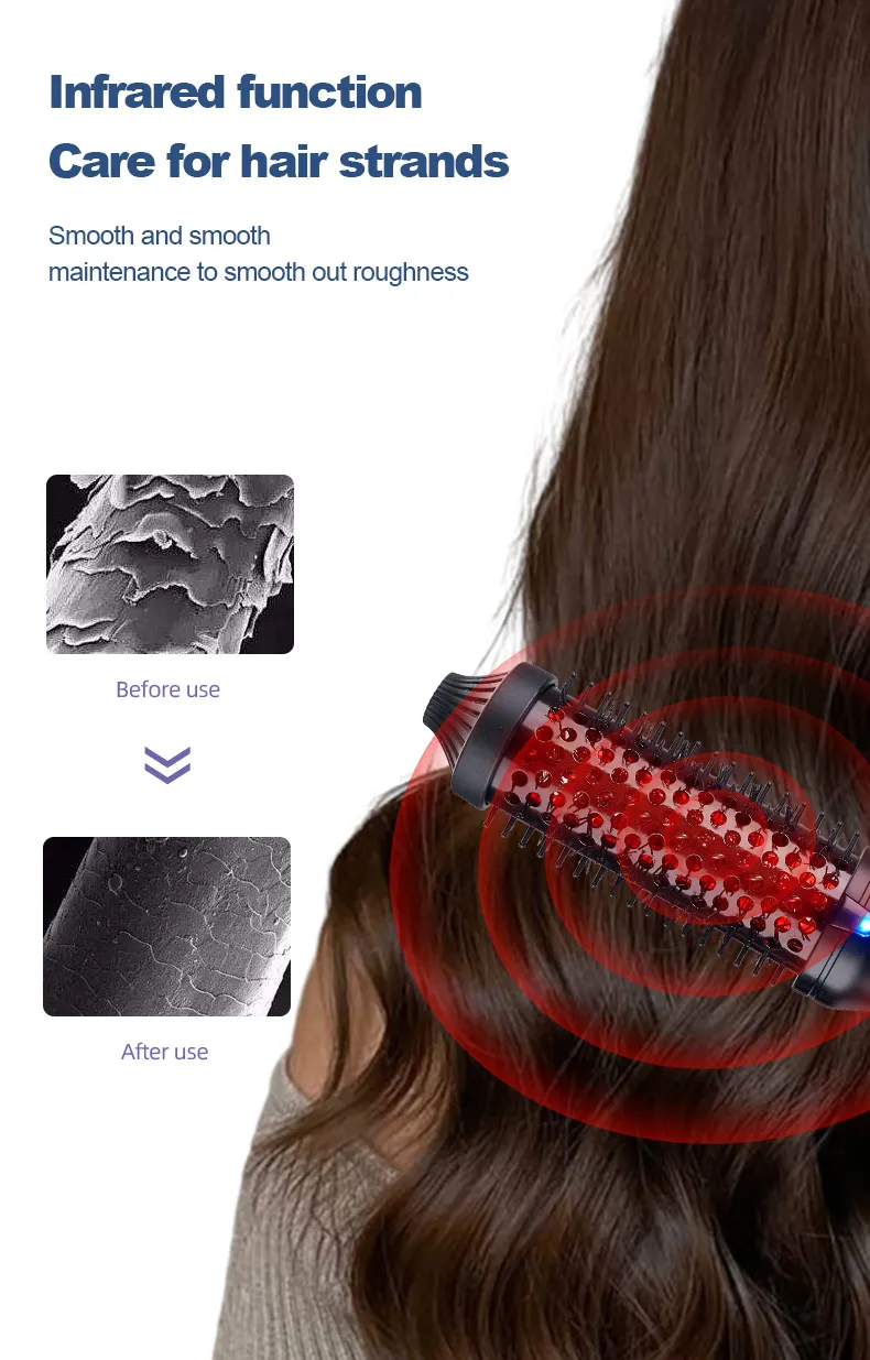 Save Multifunctional LED Temperature Infrared Electric Comb PTC Heater for Straight Fluffy Hair Styles for Household Curling Irons