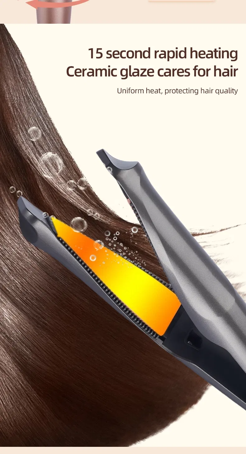 Ultra-Smooth Titanium Coated Two-in-One Spiral Curling Iron with Variable Barrel Sizes and Advanced Heat Protection