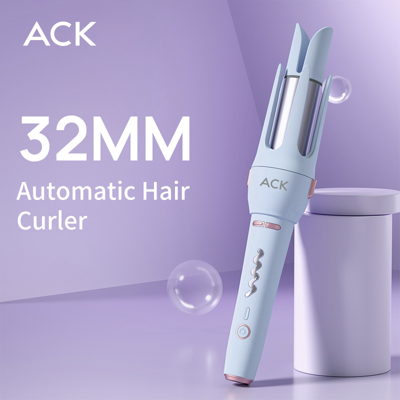 High-Density Negative Ion Smart Curler with Intelligent Auto Shutoff Adjustable Heat Protection System Electric Power Source
