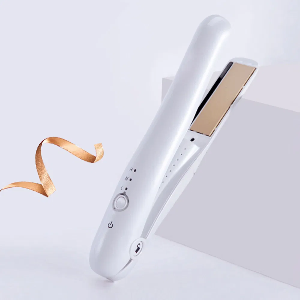Portable Fast Heating 2 in 1 Multi-Functional Cordless Mini Wireless Hair Straightener Curling Iron for Hair Styling