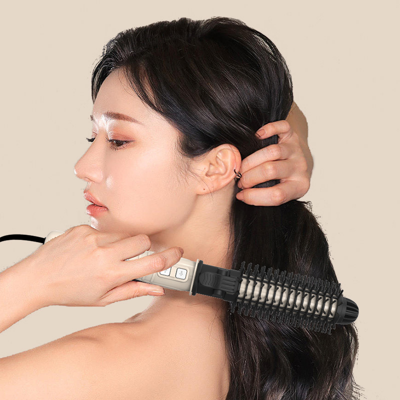 Korea Japan EU Us Dual Voltage Ceramic Auto Rotating Curling Iron