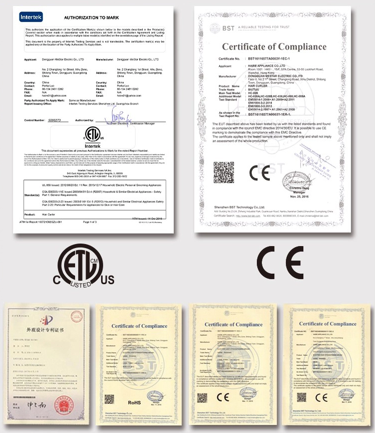 Certificates