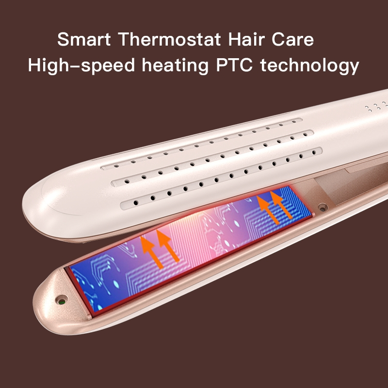 2-in-1 Air Straightener and Curler Ceramic Infrared Cold Air Hair Iron