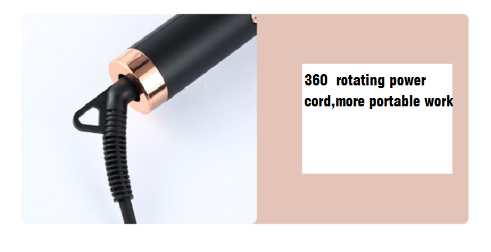 Electric Hair Curling Iron Negative Ion Ceramic Flat Iron Professional for Home LED Digital Display PTC 360 Degree Swivel Cable