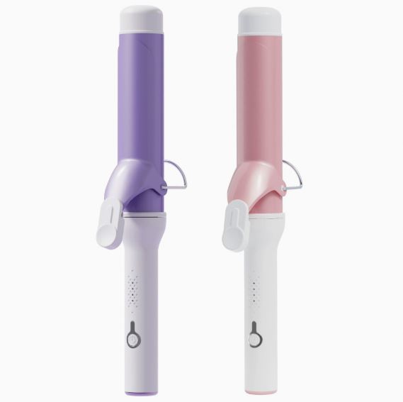 Lightweight Ceramic Ion Curling Iron 32mm Wet Dry Dual-Use Temperature-Adjustable Hair Curler Digital Display