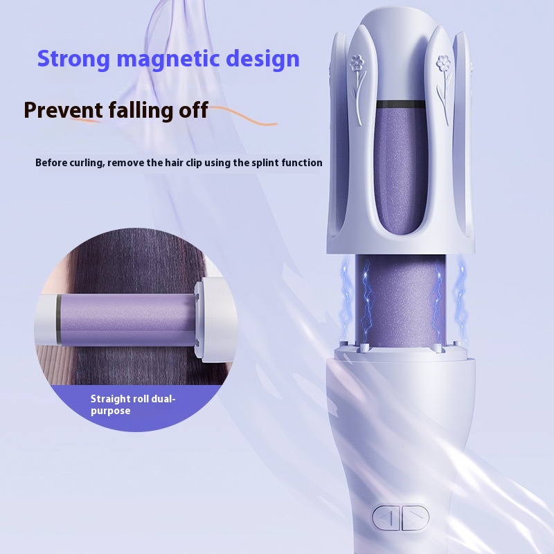 Multifunctional Dual-Use Smart Hair Care Instrument Fully Automatic Buzzer Reminder PTC Electric Straightening Curling Iron