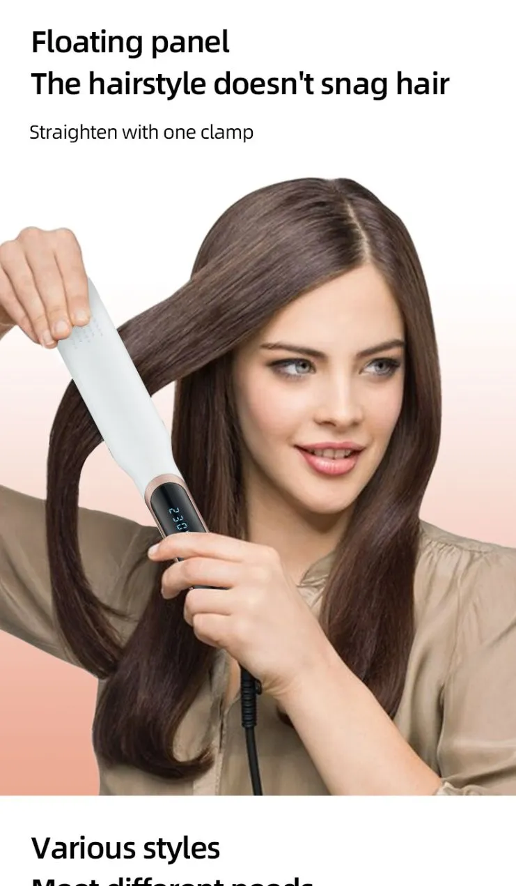 Rapid Heating&Advanced Straightening Iron with LCD Display Infrared Hair Straightener Best Hair Straightener for Smooth Results